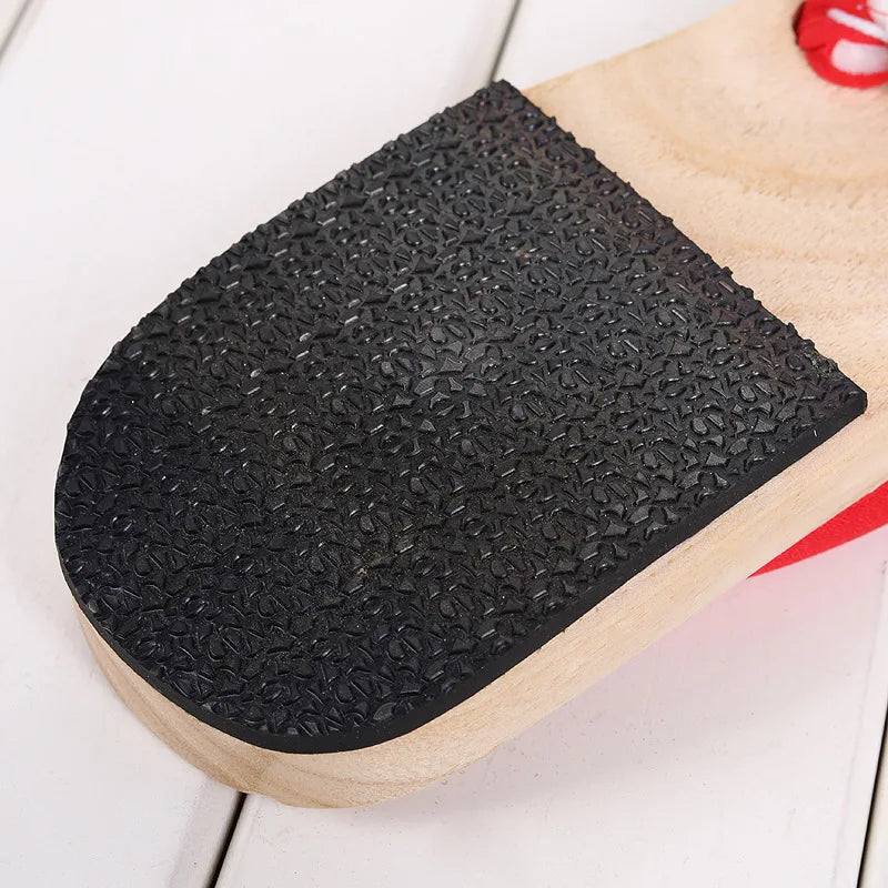 Sabot Geta Japonais en Bois & Caoutchouc