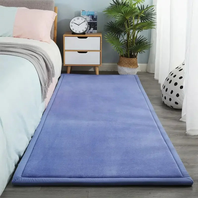 Tapis Japonais Long en Velours | Élégance Épurée & Confort Durable