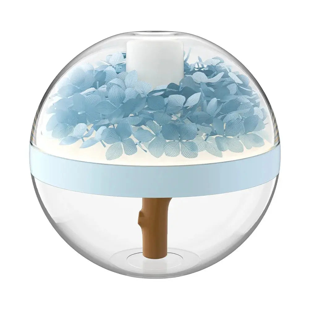 Diffuseur d’Huiles Essentielles USB Rechargeable Effet Fleurs & LED