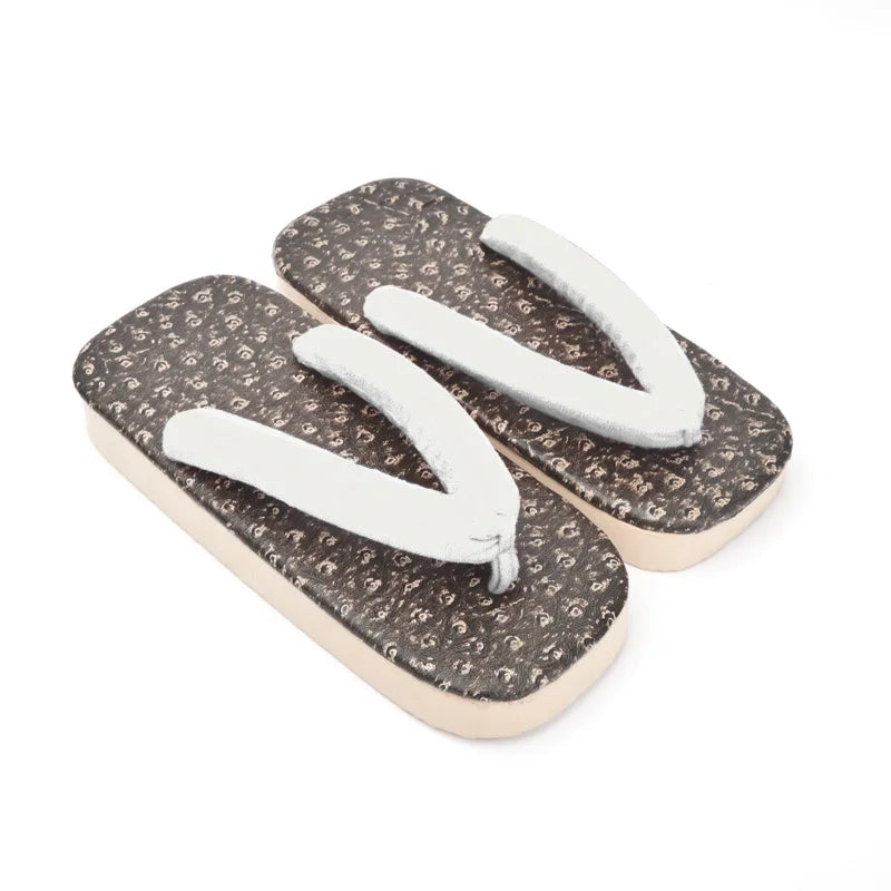 Geta Japonaises Traditionnelles en Coton & PVC