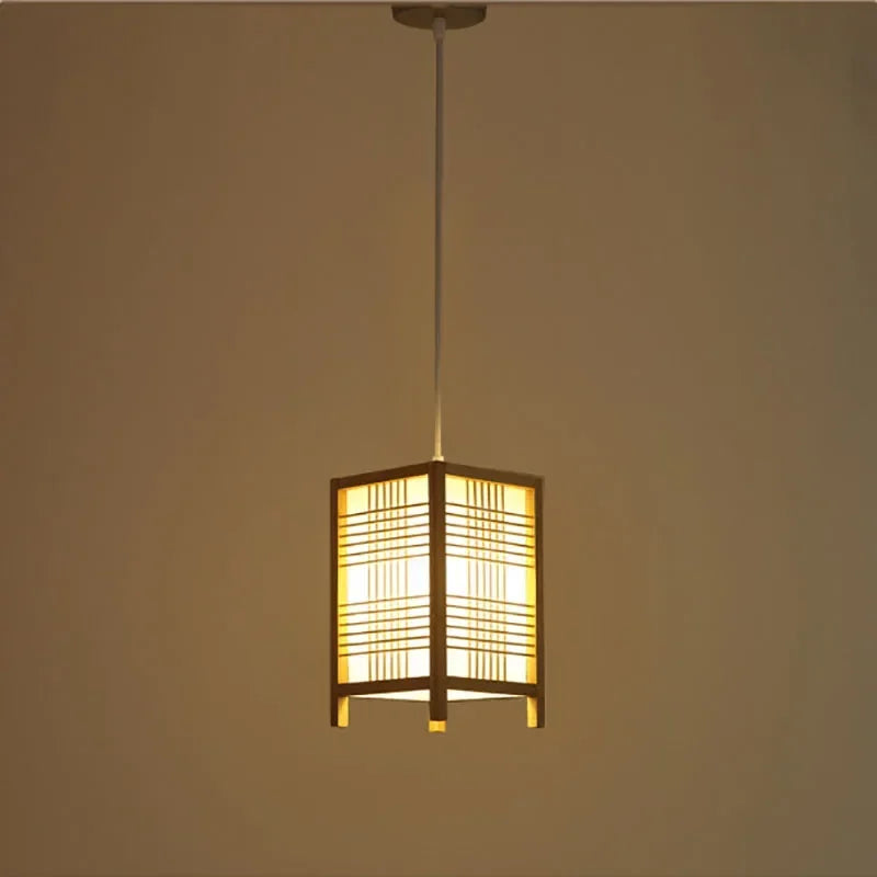 Lampe de Chambre Japonaise Suspendue en Bambou