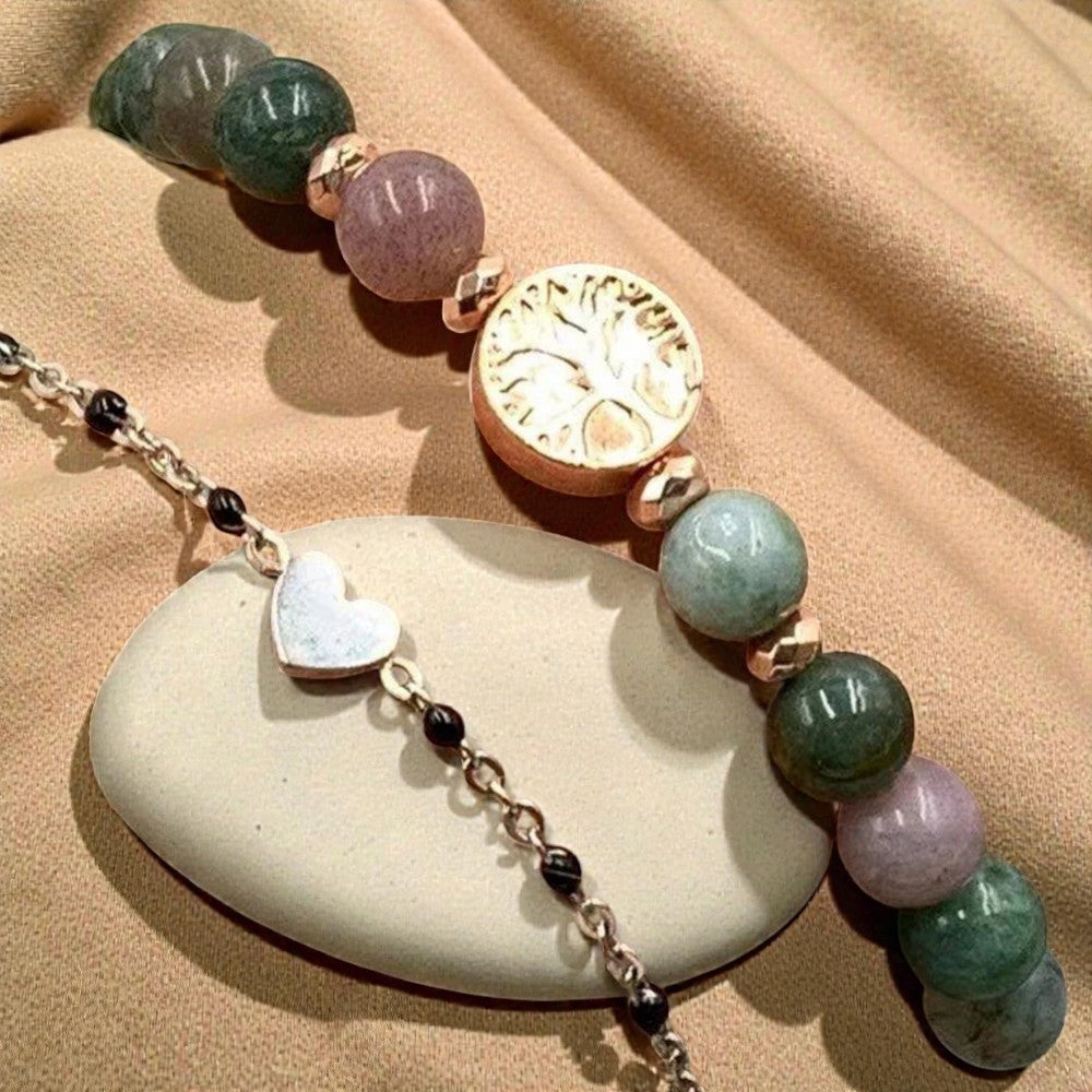 Bracelet Équilibre Intérieur en Agate Indienne
