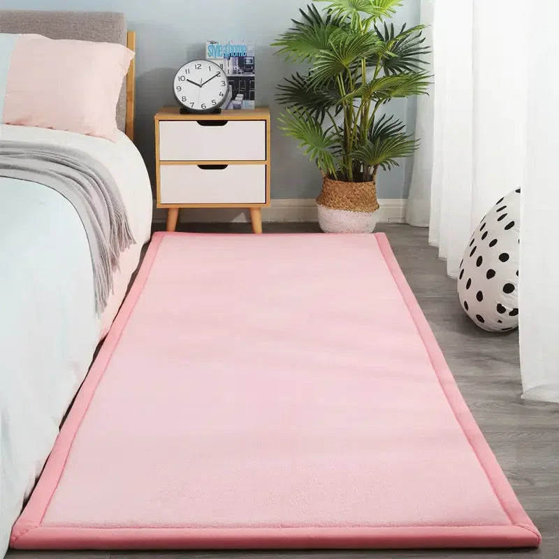Tapis Japonais Long en Velours | Élégance Épurée & Confort Durable