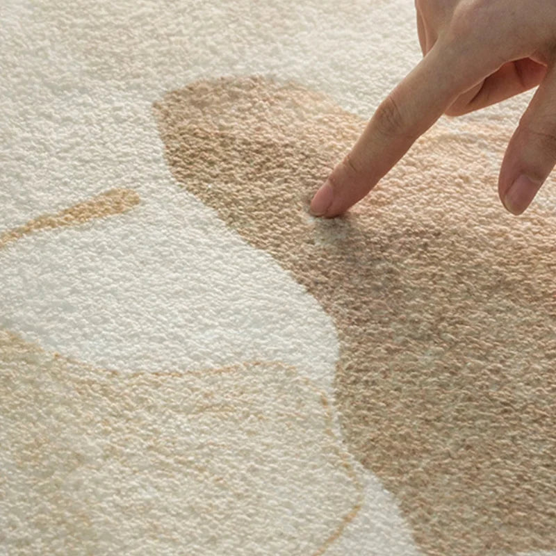 Tapis Japonais Marbré Beige Antidérapant