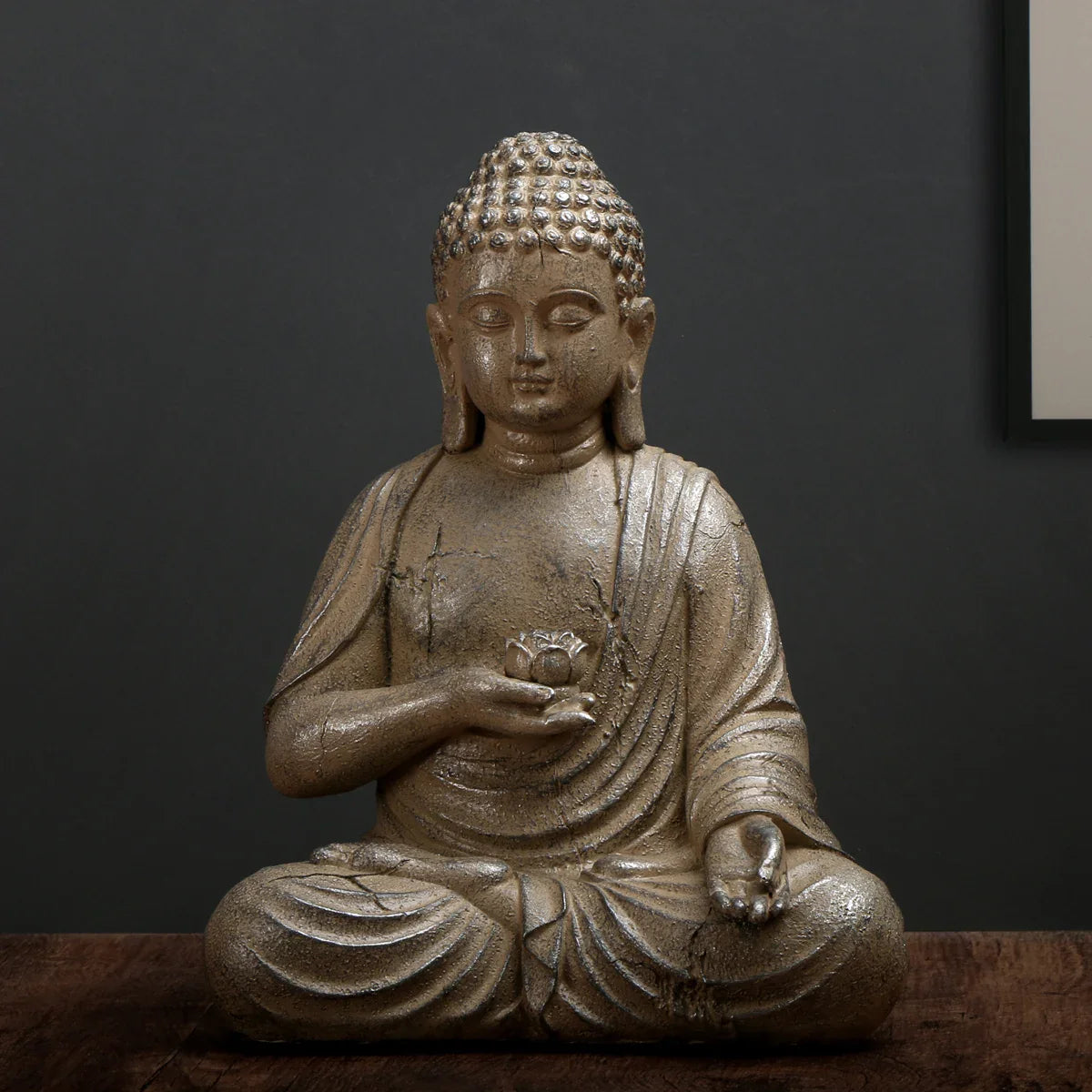 Statue Japonaise en Pierre de Wildoda | Sculpture Zen Décorative Intérieur & Jardin