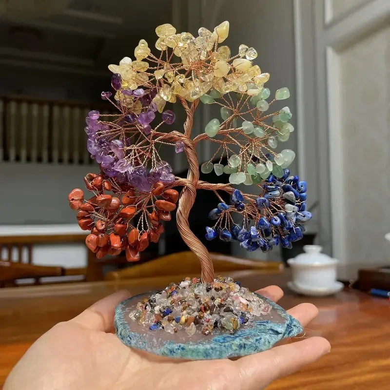 Arbre du Bonheur en Pierres Naturelles décoratives