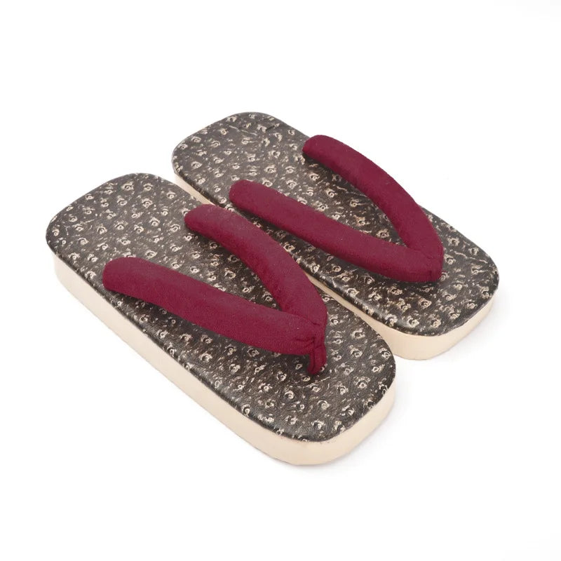 Geta Japonaises Traditionnelles en Coton & PVC