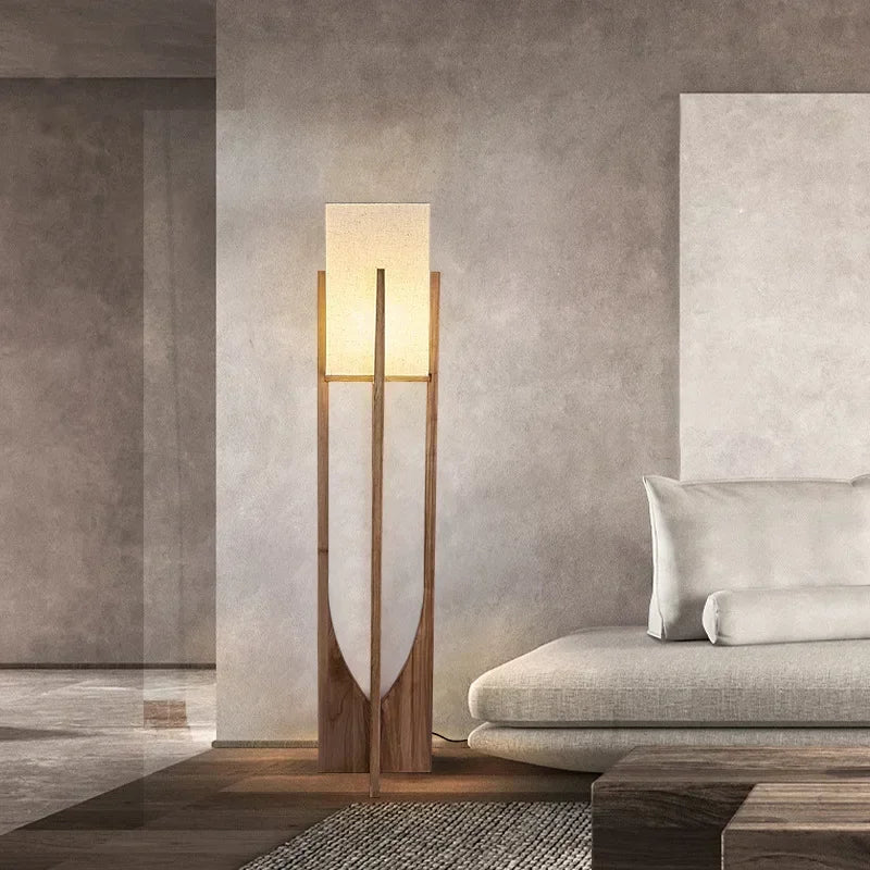 Lampe Japonaise en Bois Naturel, Lumière Douce et Ambiance Zen