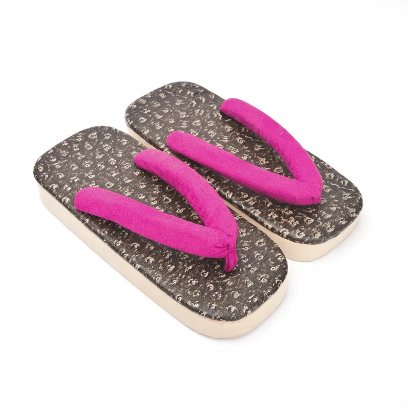 Geta Japonaises Traditionnelles en Coton & PVC