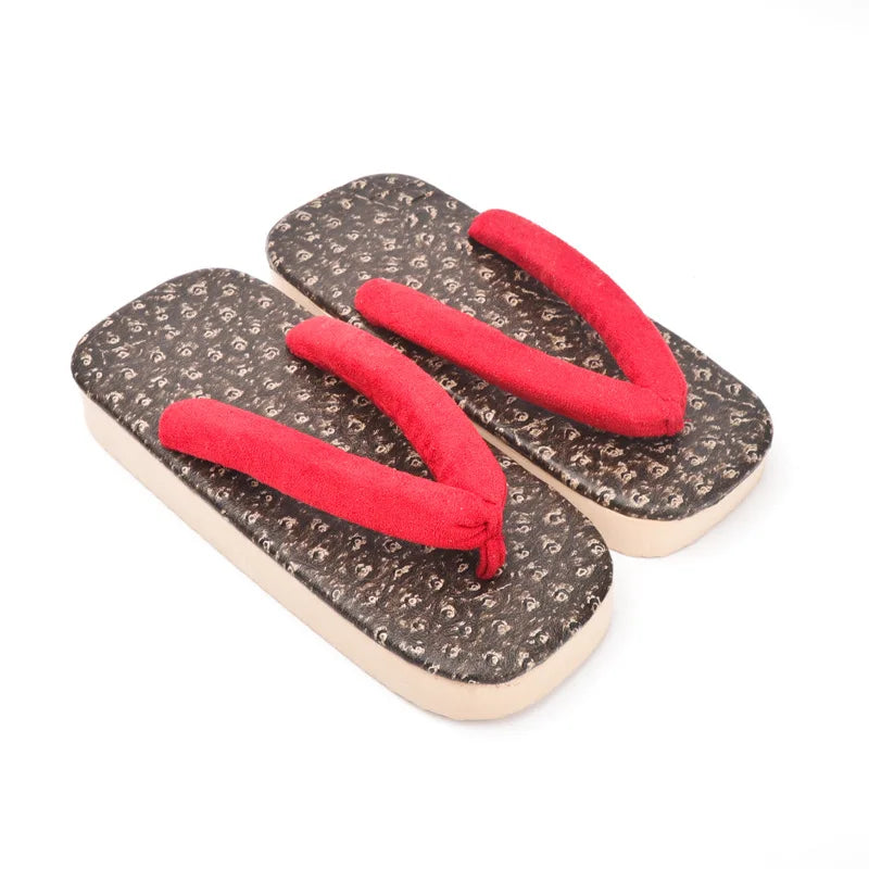 Geta Japonaises Traditionnelles en Coton & PVC