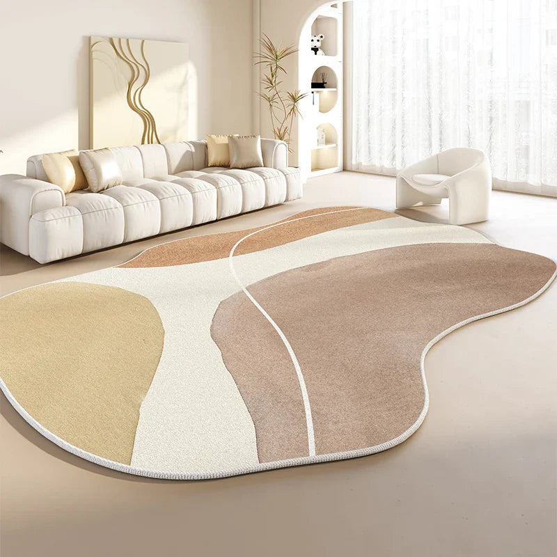 Tapis Japonais Irrégulier Épais en Peluche