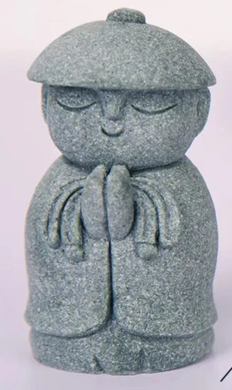 Statue Japonaise Mini Bouddha en Pierre | Décoration Zen & Méditation