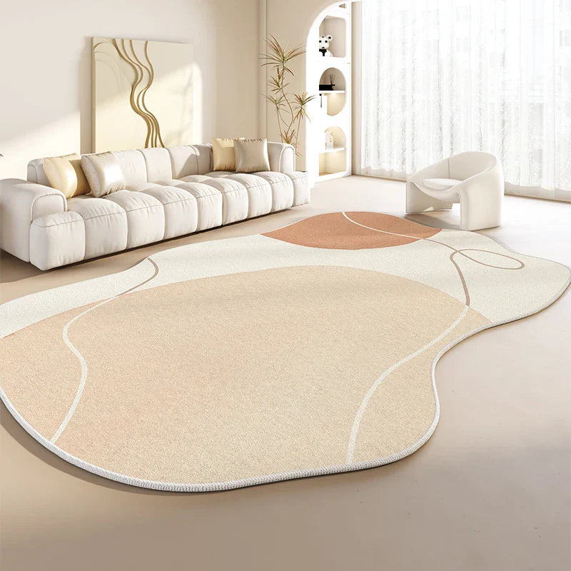 Tapis Japonais Irrégulier Épais en Peluche