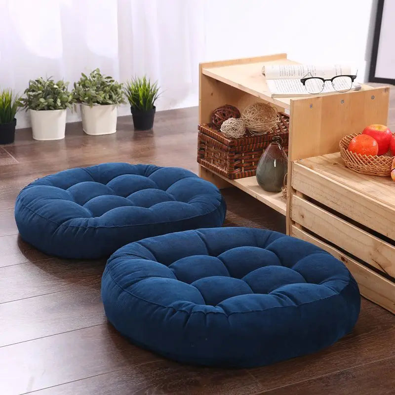 — Coussin Japonais de Sol Rond 55 cm | Confort Zen & Design Épuré