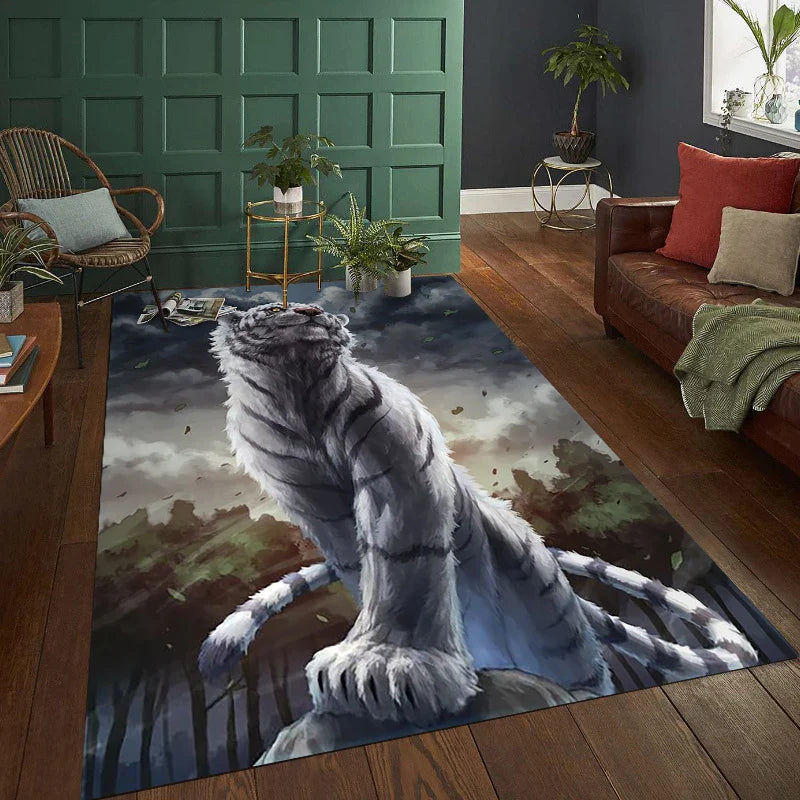Tapis Japonais Motif Tigre Doux & Résistant