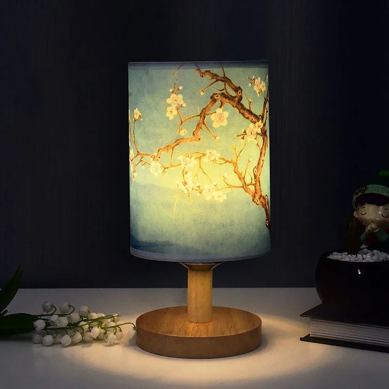 Lampe Japonaise en Tissu & Bois, Lumière Douce et Ambiance Zen