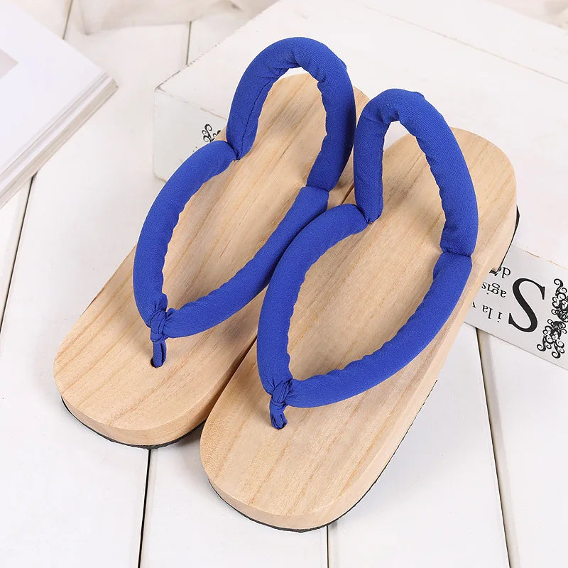 Sabot Geta Japonais en Bois & Caoutchouc