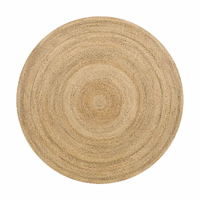 Tapis Rond Japonais en Jute Naturelle