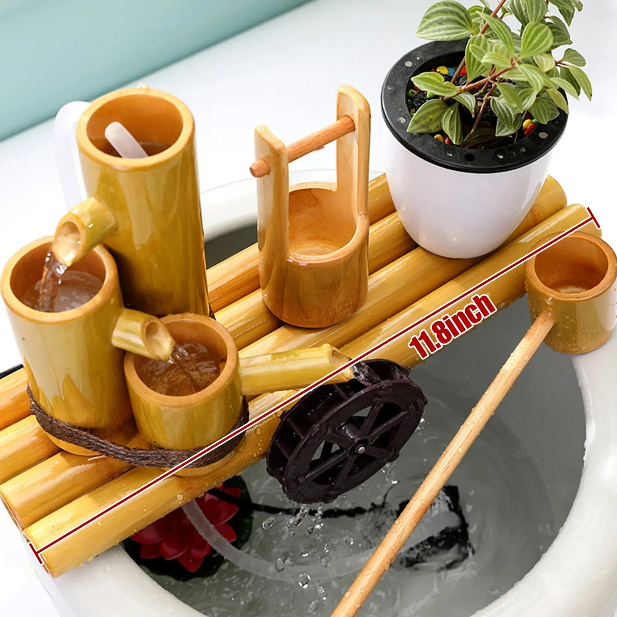 Fontaine Japonaise Apaisante en Bambou