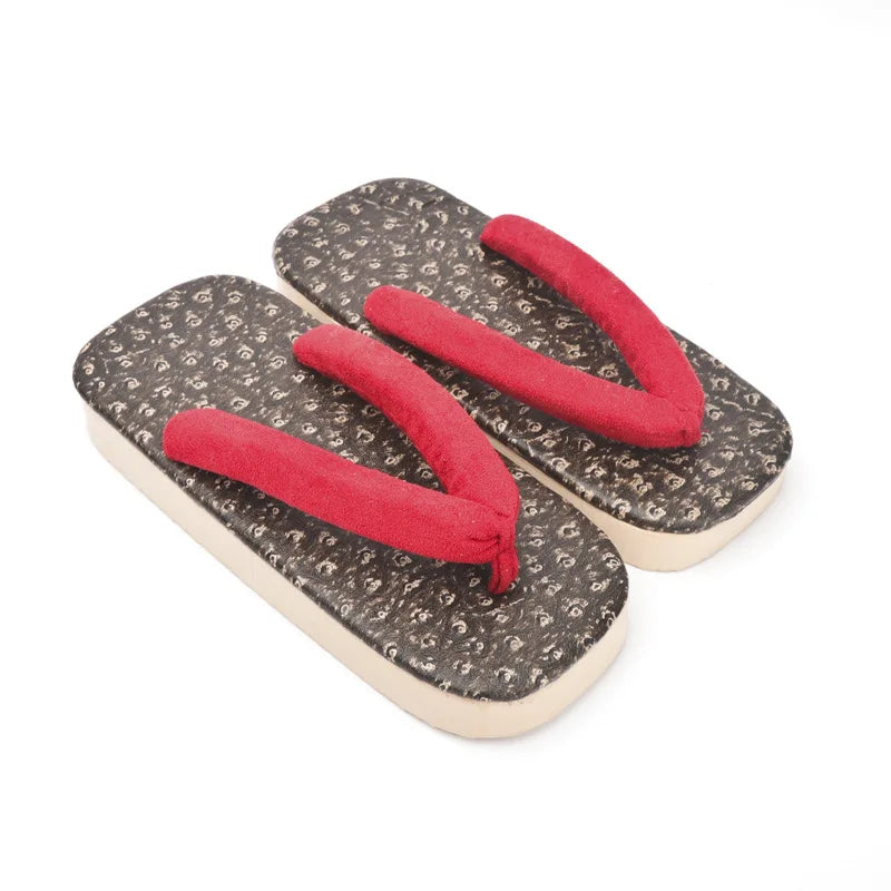 Geta Japonaises Traditionnelles en Coton & PVC