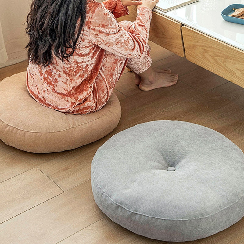 — Coussin Japonais de Sol Rond 47 cm | Confort Durable & Esprit Zen