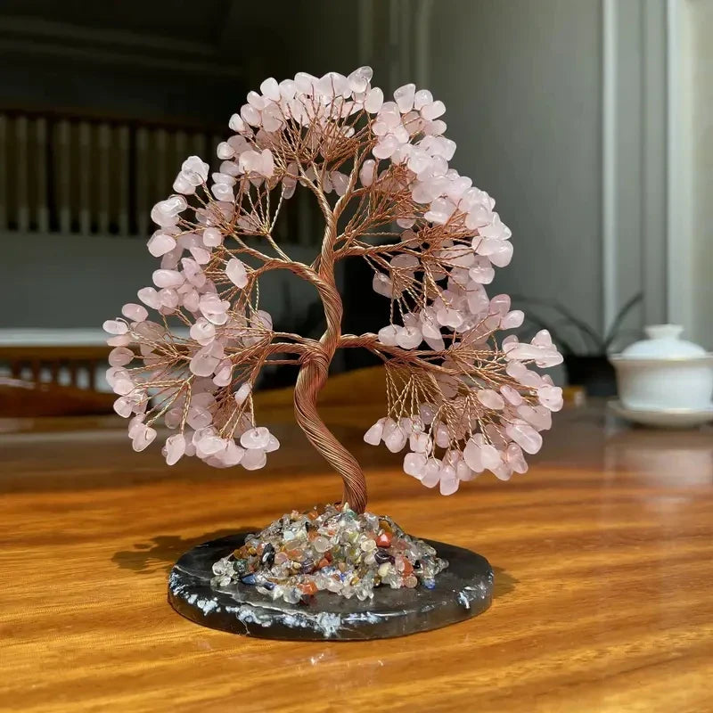 Arbre du Bonheur en Pierres Naturelles décoratives