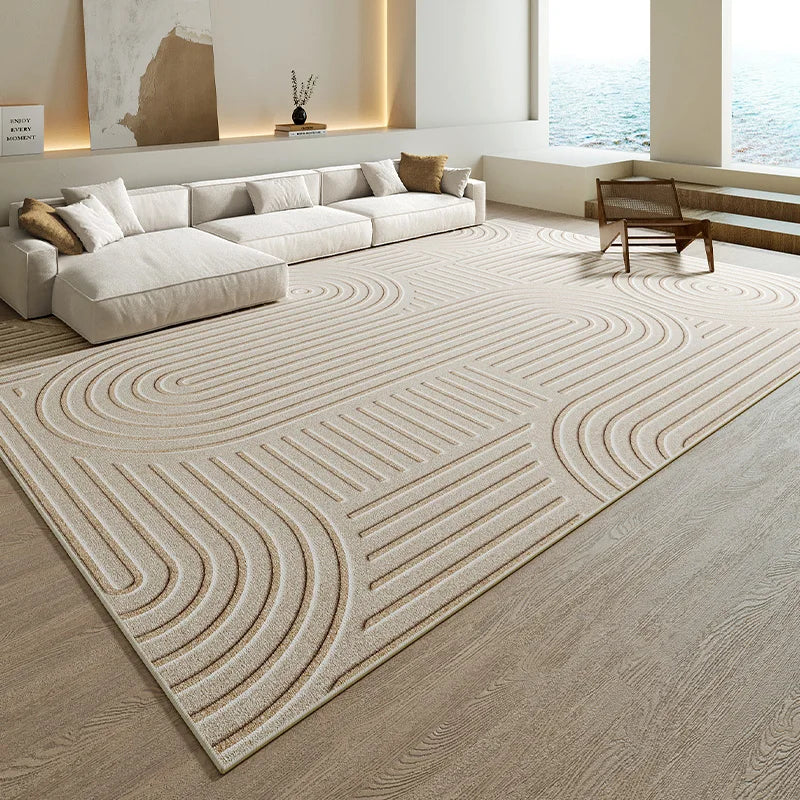 Tapis Japonais Rayé en Relief Épaissi