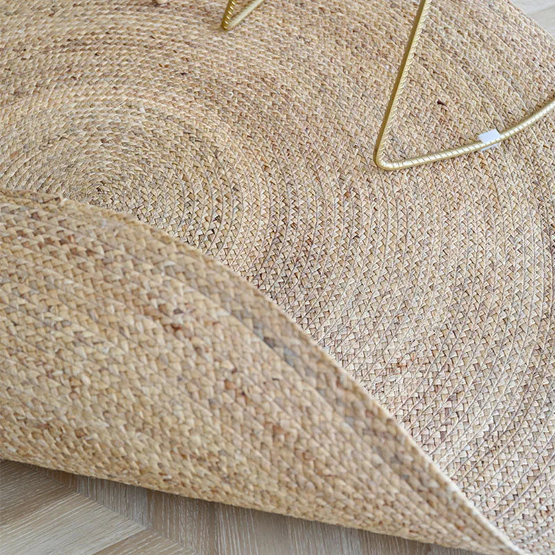 Tapis Rond Japonais en Jute Naturelle