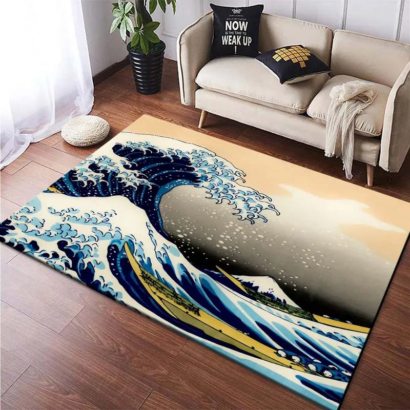 Tapis de Salon Style Japonais Épuré