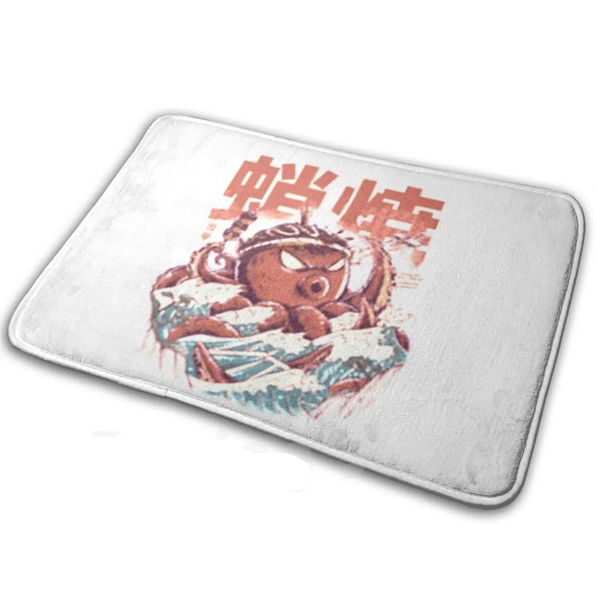 Tapis de Bain Japonais Takoyaki Monstre Marin | Art Manga & Confort Antidérapant
