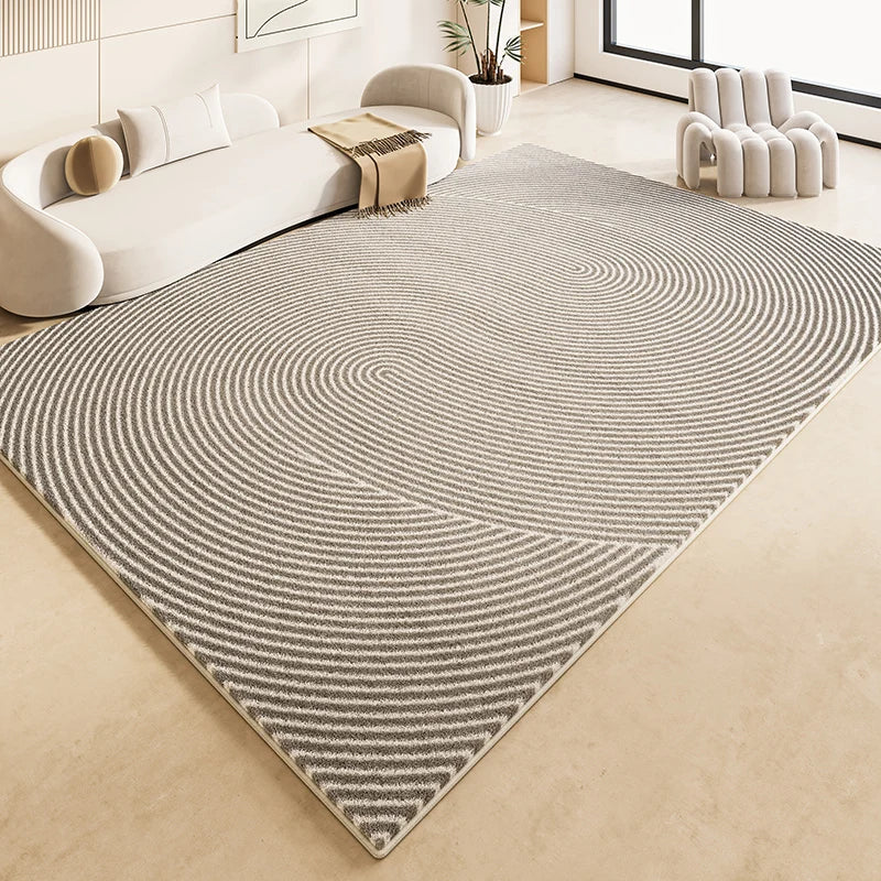 Tapis Japonais Minimaliste en Peluche Douce