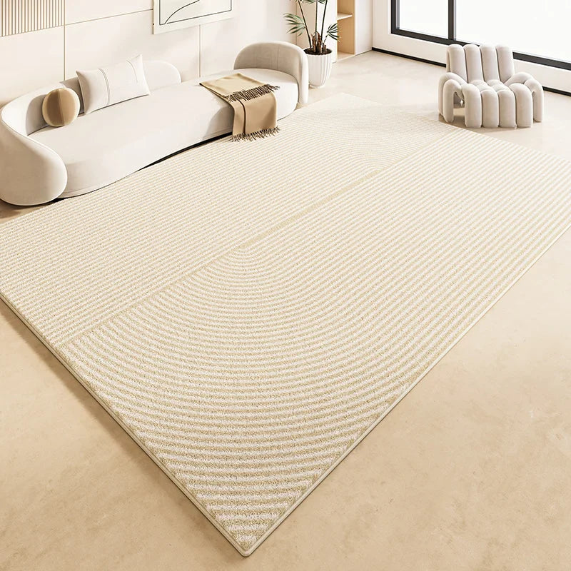 Tapis Japonais Minimaliste en Peluche Douce