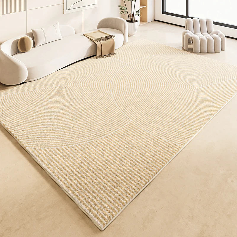 Tapis Japonais Minimaliste en Peluche Douce