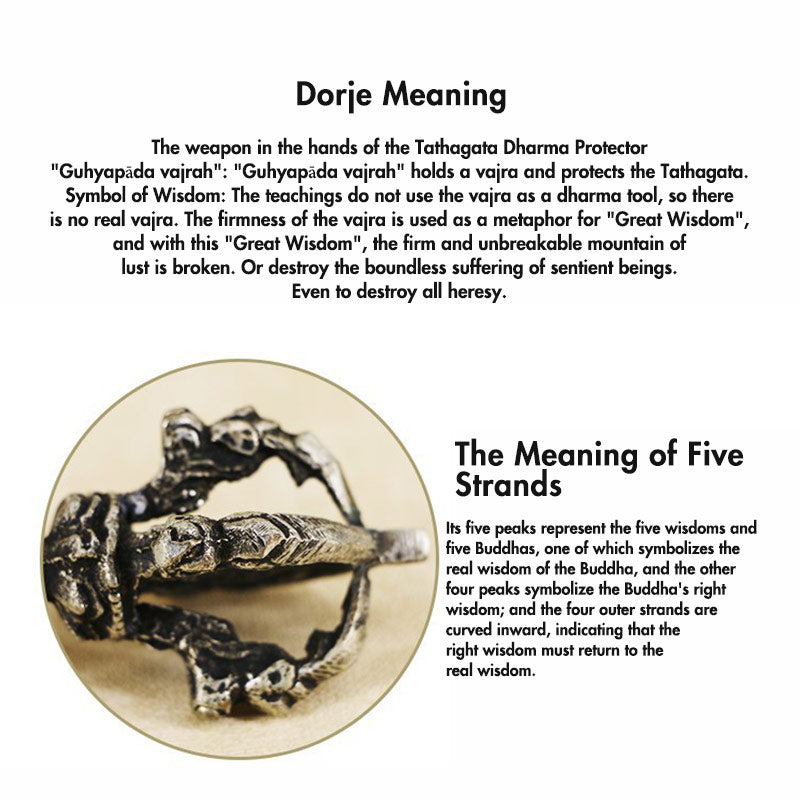 Cloche de Méditation et Vajra Dorje | Ensemble Rituel en Cuivre