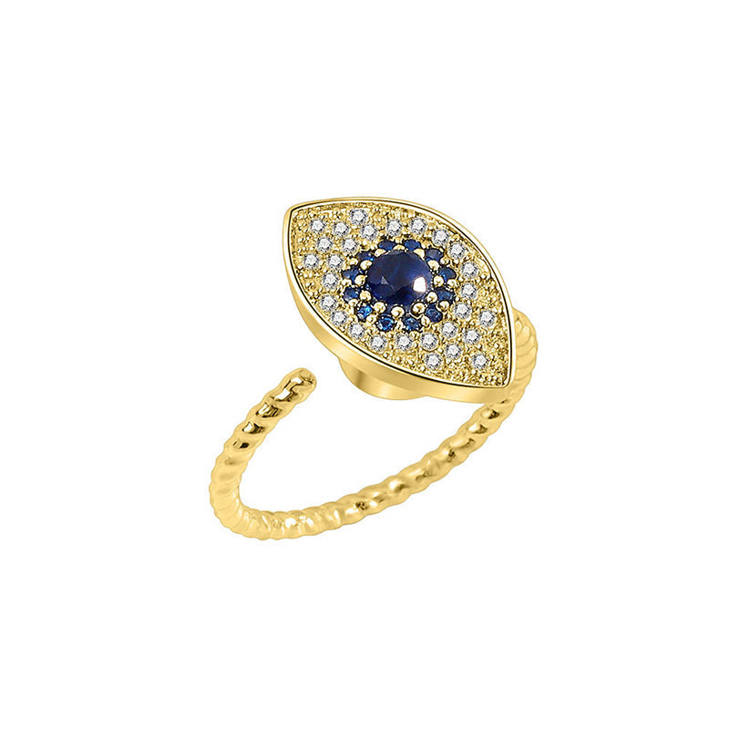 Bague Œil Protecteur Argent 925 Ajustable