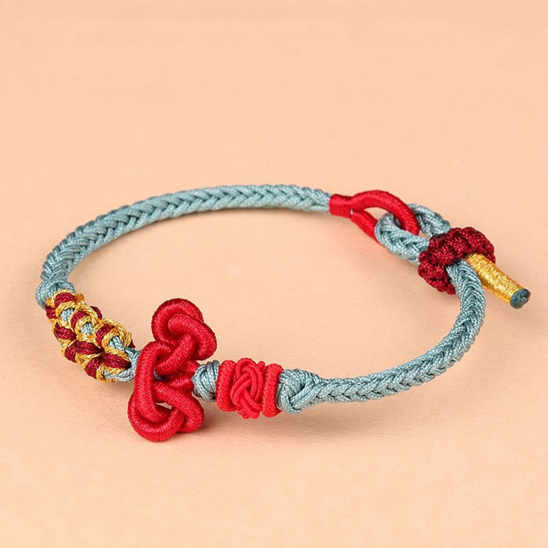 Bracelet Fil Rouge avec Nœud Wenchang (Protection & Sagesse)