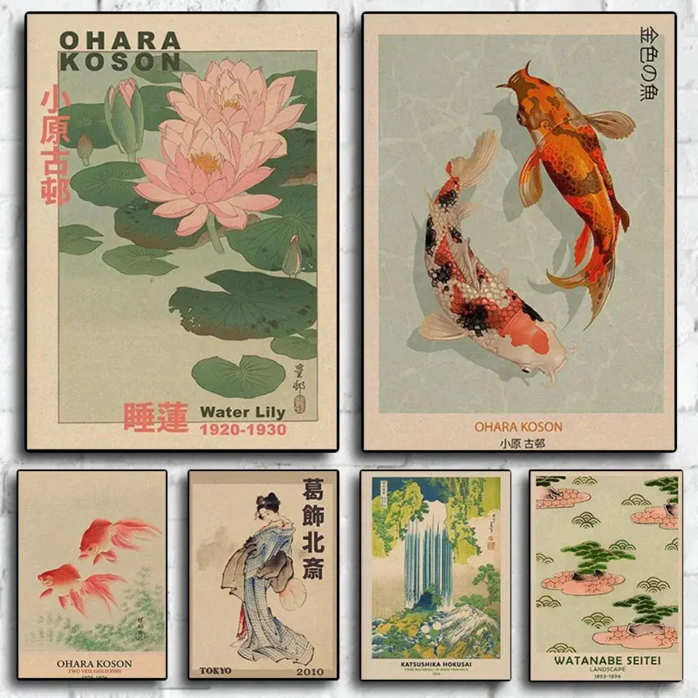Affiche Japonaise Inspirée des Grands Maîtres de l’Estampe