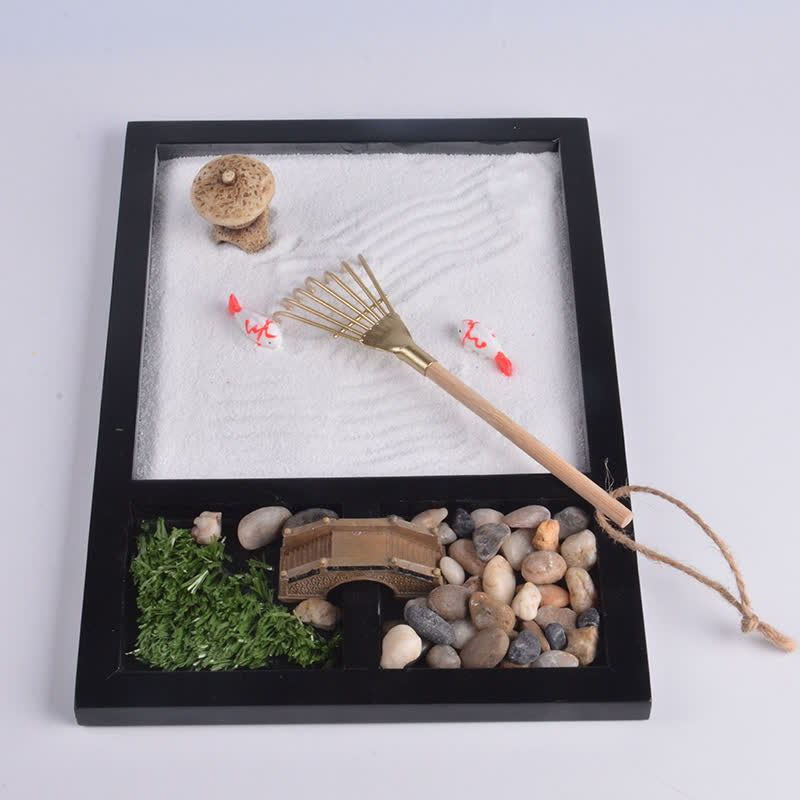 Décoration Jardin Zen Poisson Koi | Petit Pont Apaisant