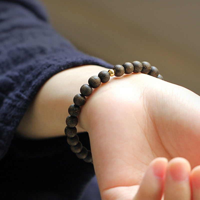 Bracelet Force & Calme en Jade Naturel et Bois d’Agar | Équilibre & Sérénité