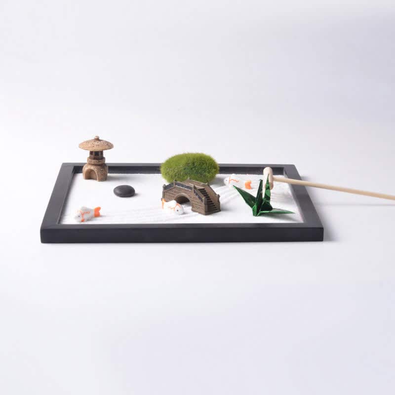 Décoration Poisson Koi Zen pour Jardin de Méditation | Sculpture 21,5 cm