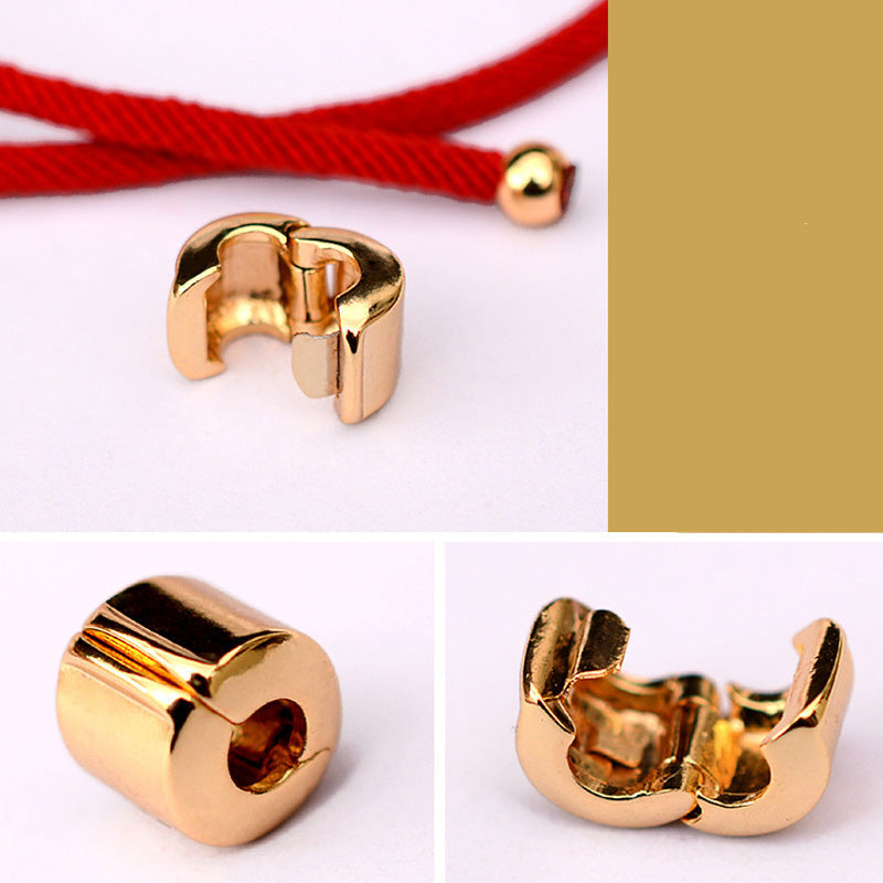 Bracelet Pixiu Luck en Fil Rouge ou Noir & Plaqué Or 24 Carats | Abondance & Protection Symbolique