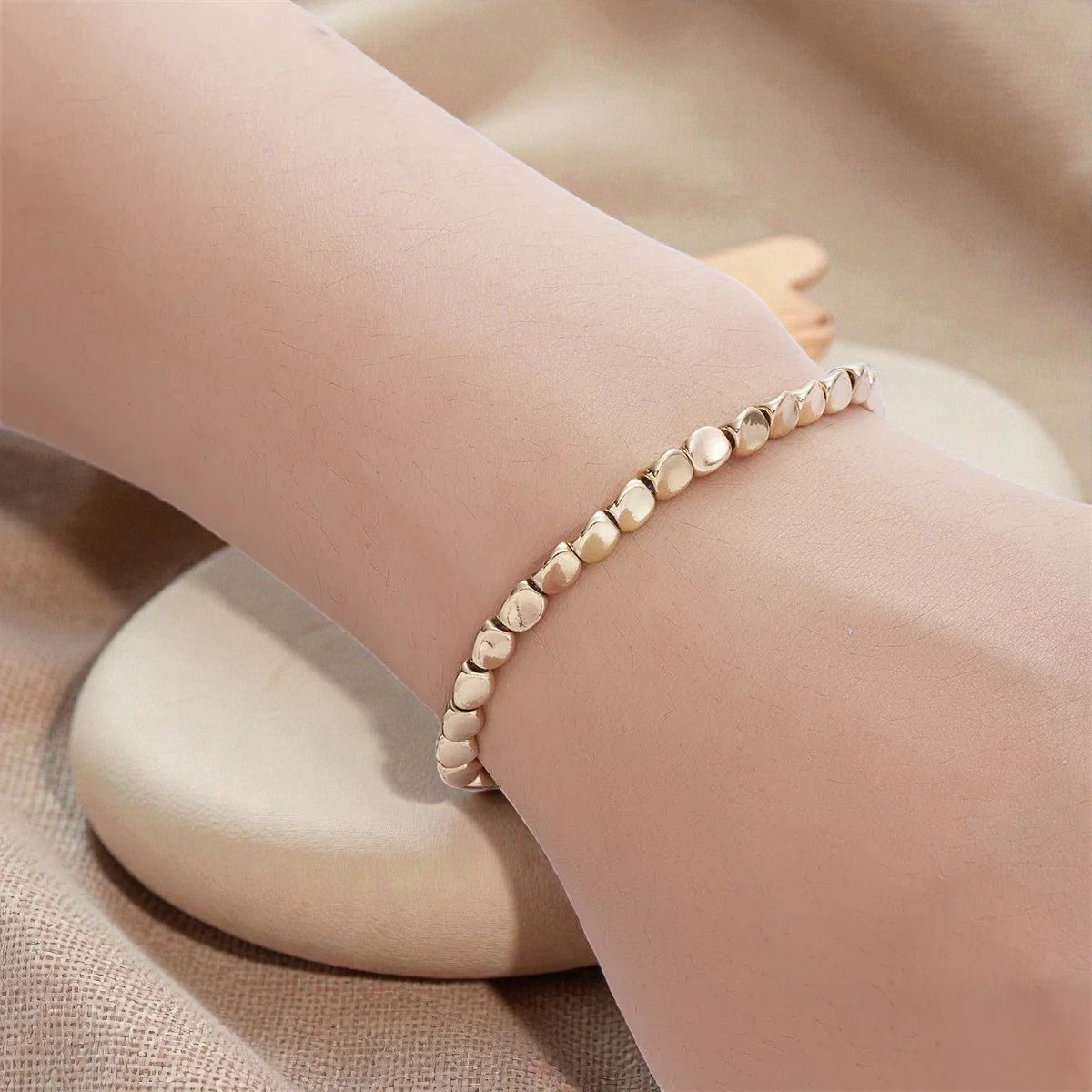 Bracelet Tibétain en Perles de Cuivre