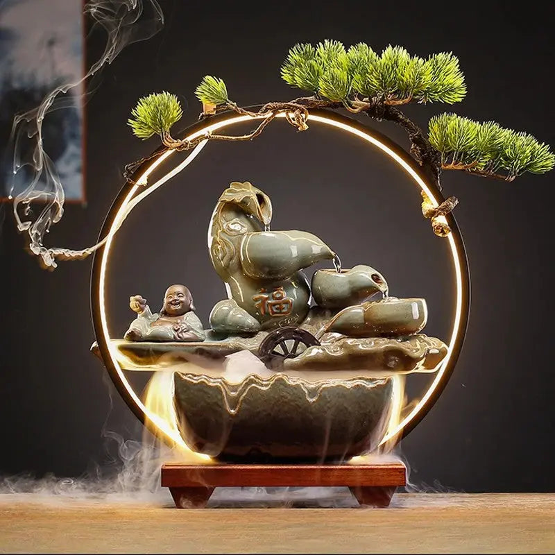 Flux Harmonie · Fontaine d’Encens LED Feng Shui