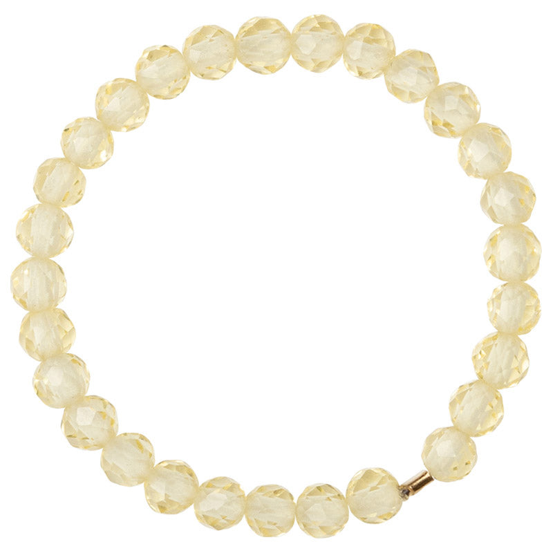 Bague Prospérité en Citrine Naturelle – Plaqué Or 14 Carats – Anneau Lumineux Unisexe