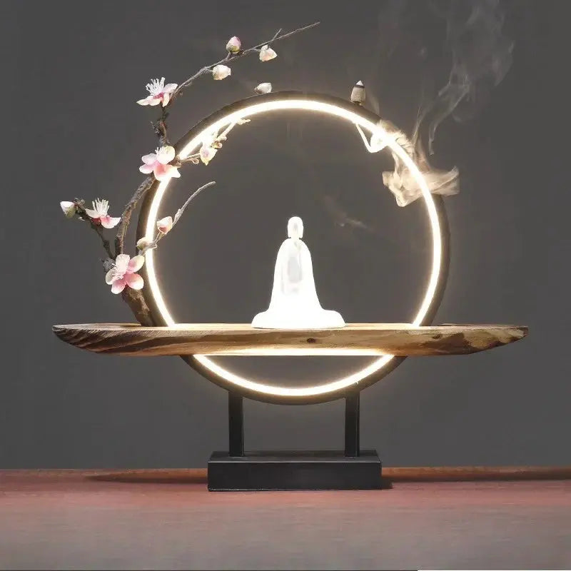 Souffle Sakura · Porte-Encens LED Fleur de Cerisier