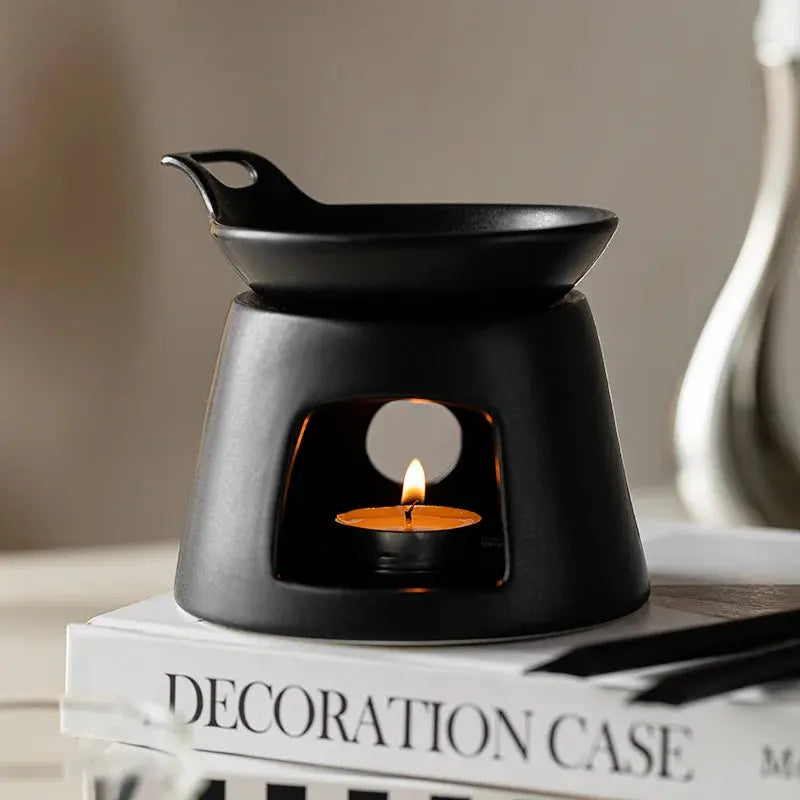 Nuit Calme Diffuseur à Chaleur Douce en Céramique Noire