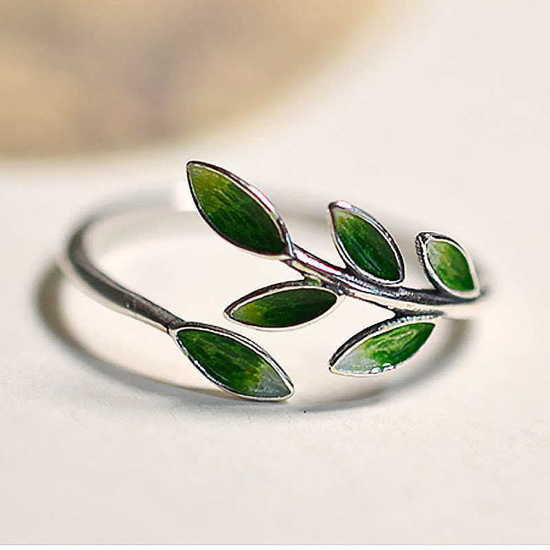Bague Ajustable en Cuivre Motif Feuilles de Prospérité 4 Un bijou symbolique inspiré de la croissance na