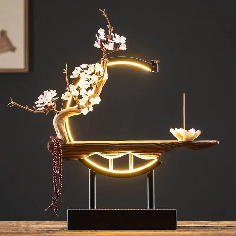 Quiétude Intérieure · Porte-Encens Lumineux Zen
