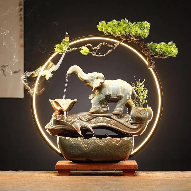 Flux Harmonie · Fontaine d’Encens LED Feng Shui