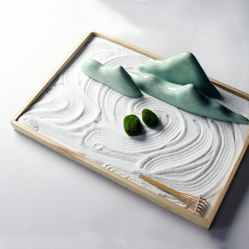 Décoration Jardin Zen en Céramique | Rochers Décoratifs pour Méditation